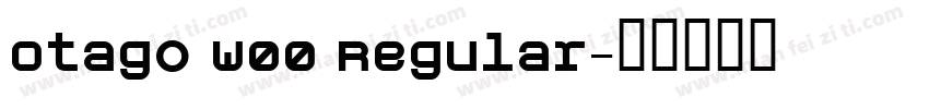 Otago W00 Regular字体转换